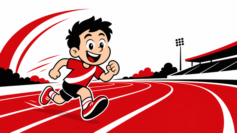 La piste d'athlétisme